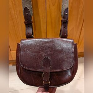 RUGBY Ralph Lauren Brown Leather Crossbody Bag